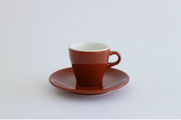 ORIGAMI 3oz エスプレッソカップ＆ソーサー ブラウン