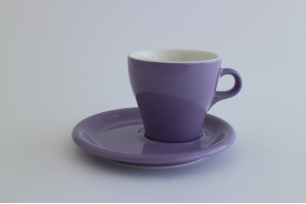 ORIGAMI 8oz ラテカップ＆トレイソーサー パープル