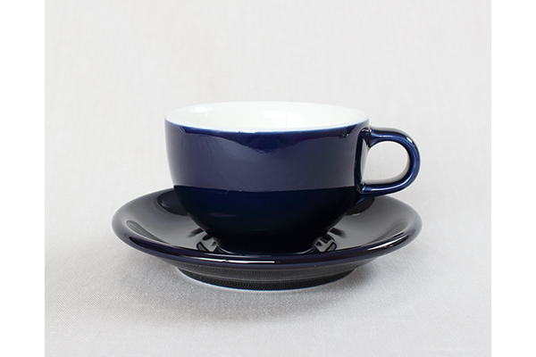 ORIGAMI 6oz ラテボウル＆ソーサー ネイビー