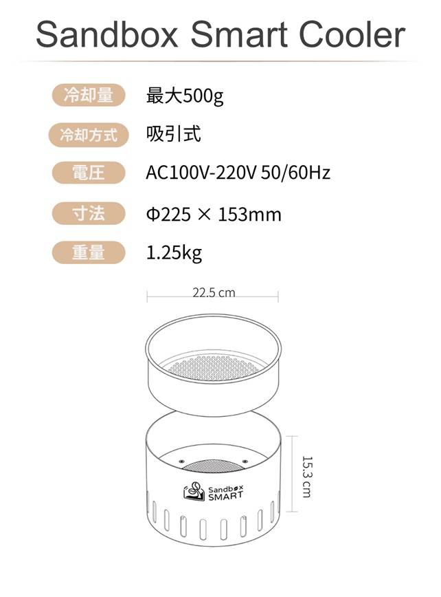 Sandbox スマートロースター＆冷却器セット
