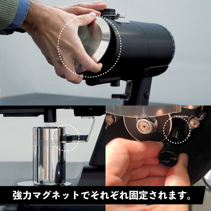 MAZZER Philos ブラック シングルドースグラインダー
