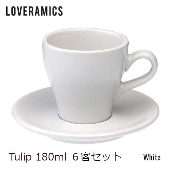 LOVERAMICS Tulip Cappuccino Cup＆Saucer 180ml