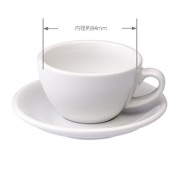 LOVERAMICS Egg Cappucinno Cup＆Saucer 200ml