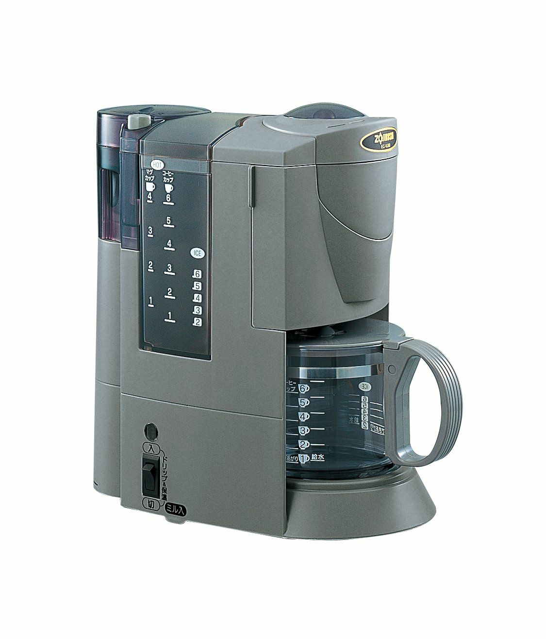 【販売終了】【象印】ミル付きコーヒーメーカー 珈琲通 EC-VJ60-TD ハーブブラウン