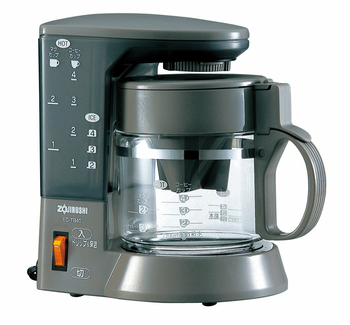 【販売終了】【zojirushi/象印】コーヒーメーカー　珈琲通 EC-TB40-TD ハーフブラウン