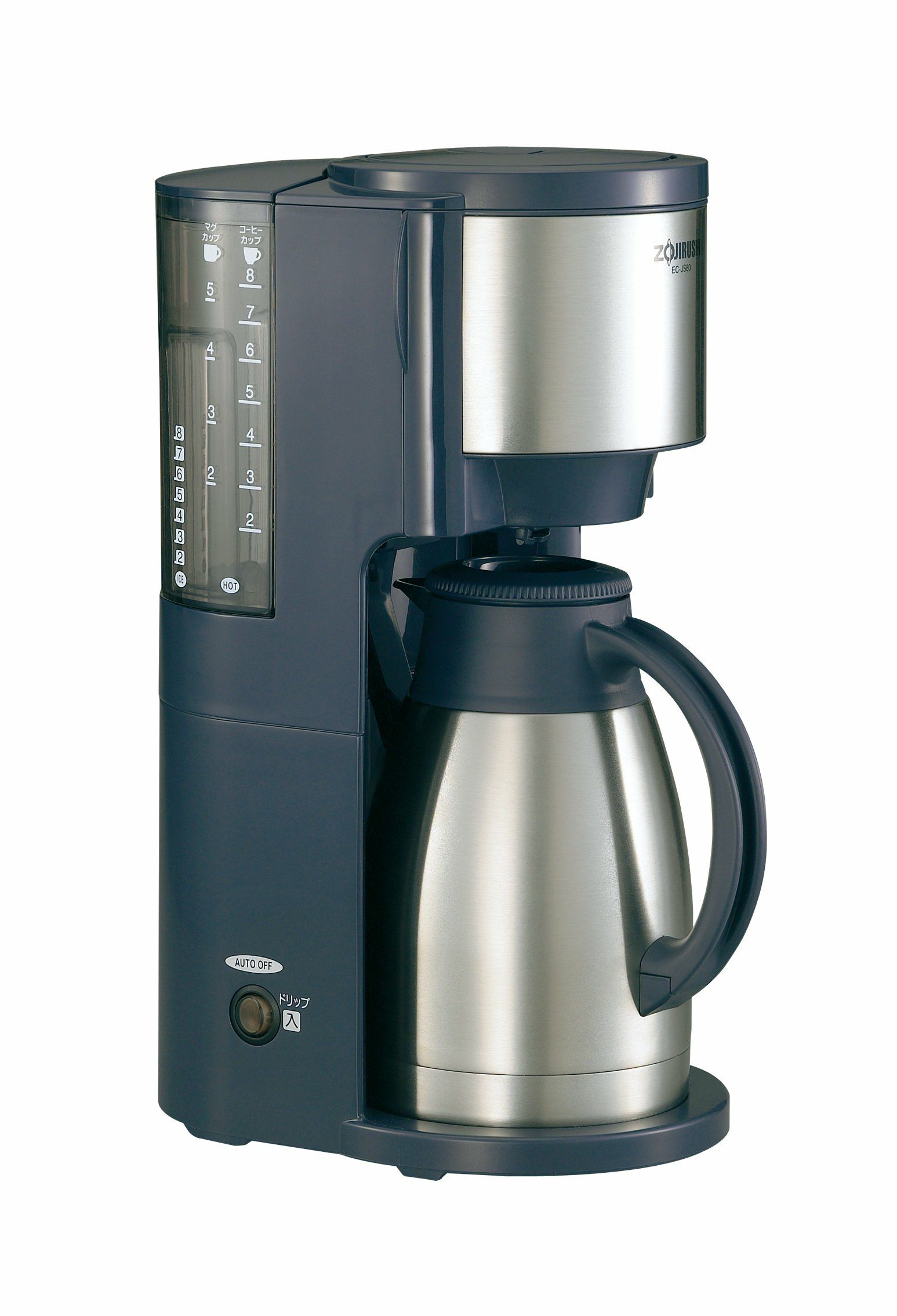 【販売終了】【zojirushi/象印】コーヒーメーカー　珈琲通 EC-JS80-HW ダークグレー