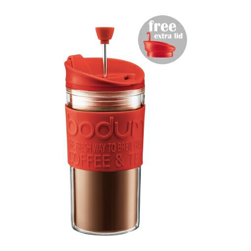 【販売終了】【bodum/ボダム】携帯用フレンチプレス トラベルプレス レッド 0.35L 11102-294B