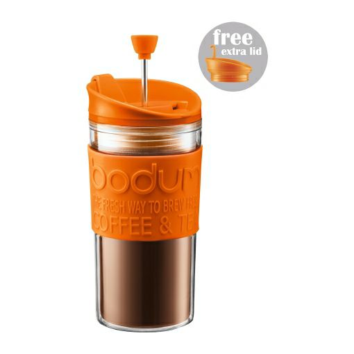 【販売終了】【bodum/ボダム】携帯用フレンチプレス トラベルプレス オレンジ 0.35L 11102-106B