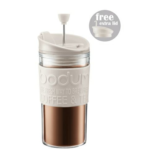 【販売終了】【bodum/ボダム】携帯用フレンチプレス トラベルプレス オフホワイト 0.35L 11102-913B