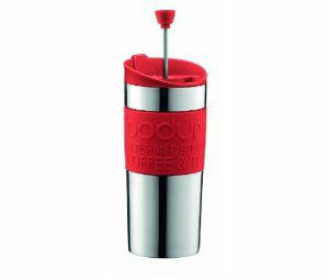 【販売終了】【bodum/ボダム】携帯用フレンチプレス ステンレストラベルプレス レッド 0.35L K11067-294