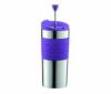 【販売終了】【bodum/ボダム】携帯用フレンチプレス ステンレストラベルプレス パープル 0.35L K11067-278