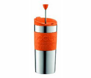 【販売終了】【bodum/ボダム】携帯用フレンチプレス ステンレストラベルプレス オレンジ 0.35L K11067-106