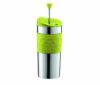 【販売終了】【bodum/ボダム】携帯用フレンチプレス ステンレストラベルプレス ライムグリーン 0.35L K11067-565