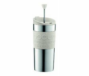 【販売終了】【bodum/ボダム】携帯用フレンチプレス ステンレストラベルプレス オフホワイト 0.35L K11067-913