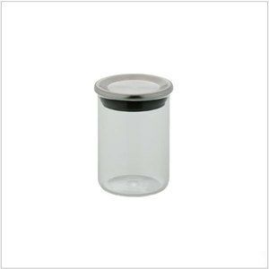 【販売終了】【青芳製作所】ロアンヌ ガラスキャニスター 200ml ステンレスリッド 573958