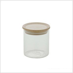 【販売終了】【青芳製作所】ロアンヌ ガラスキャニスター 360ml ウッドリッド 574832