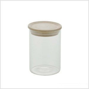 【販売終了】【青芳製作所】ロアンヌ ガラスキャニスター 520ml ウッドリッド 574849