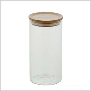 【販売終了】【青芳製作所】ロアンヌ ガラスキャニスター 760ml バンブーリッド 575020