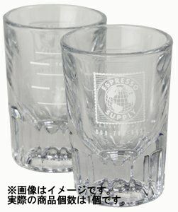 【販売終了】【エスプレッソサプライ】2oz ロゴ入りショットグラス 02169 1個