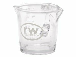 【ラトルウェア】RW 3oz ロゴ入り取手、2注ぎ口付きグラス 27610 1個