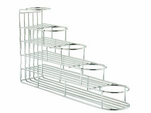 【販売終了】【エスプレッソサプライ】5 Bottle Wire Rack 06221-S