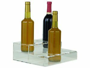 【エスプレッソサプライ】アクリル製 6本ボトルラック 86206