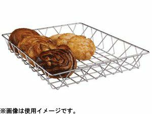 【販売終了】StainlessSteelWirePastryBasket14”ｘ12”ｘ2”06120