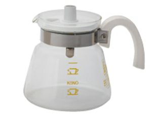 【kono/コーノ】グラスポット4人用 ホワイト（フタ付） MD-42WH