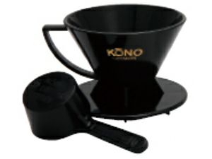 【販売終了】【kono/コーノ】名門フィルター 2人用 ブラック（計量カップ付き） MD-21BK