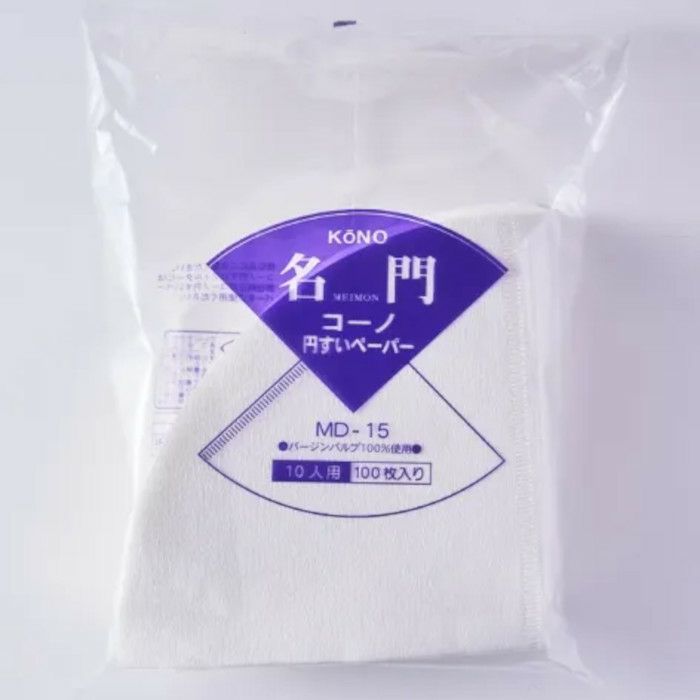 【kono/コーノ】ペーパー 10人用 100枚入 ホワイト MD-15