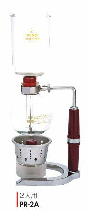 【コーノ】コーヒーサイフォン NEW PR型 2人用 アルコールランプ用（A） PR-2A