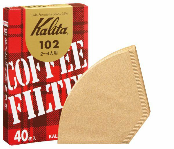 【販売終了】【kalita/カリタ】102濾紙ブラウン40枚入 13143