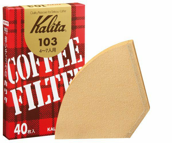 【販売終了】【kalita/カリタ】103濾紙ブラウン40枚入 15131