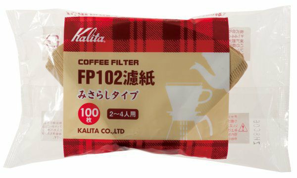 【kalita/カリタ】FP102濾紙ブラウン100枚入 13129