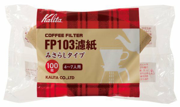 【kalita/カリタ】FP103濾紙ブラウン100枚入 15087
