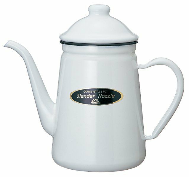 【販売終了】【kalita/カリタ】細口ホーローポット1L ホワイト 52115