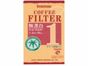 【販売終了】【bonmac/ボンマック】ケナフ入無漂白 1～2杯用　CF-1KN 816111