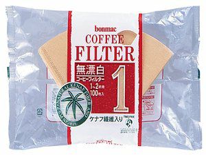 【販売終了】【bonmac/ボンマック】ケナフ入無漂白 1～2杯用　CF-100KN 816114