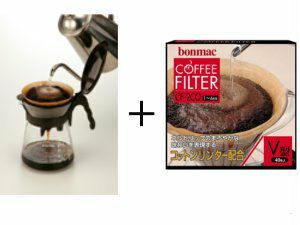 【販売終了】【ボンマック】ホット&アイスコーヒーメーカー VDHI-02BM+CF-2CO限定品858061