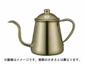 【販売終了】【takahiro/タカヒロ】細口ステンレス ドリップポット 0.5L 金メッキ 874528