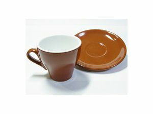 【販売終了】【エスプレッソサプライ】ACF 2.25oz.チューリップ 茶 （6客セット）