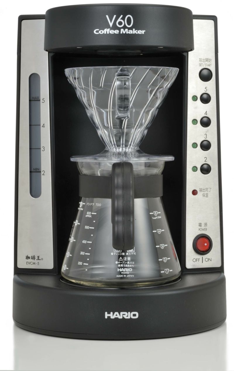珈琲王 HARIO V60 EVCM-5 Amazon | HARIO V60 珈琲王コーヒーメーカー 2~5杯用 ブラック