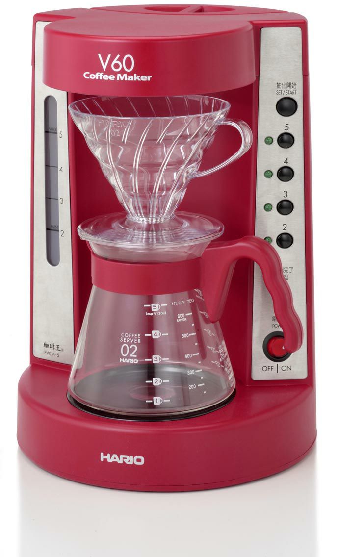 【販売終了】【hario/ハリオ】V60コーヒーメーカー 珈琲王 ワインレッド EVCM-5WR