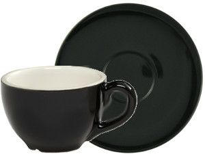 販売終了】【クレマウェア】Cremaware カップ＆ソーサー 12oz（黒） | コーヒー用品ならFa Coffee