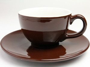 【販売終了】【クレマウェア】Cremaware カップ＆ソーサー 8oz（茶）