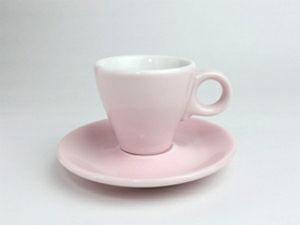【FBCインターナショナル】オリジナル 有田焼 デミタスカップ 椀皿 ピンク