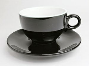 【販売終了】【FBCインターナショナル】オリジナル 有田焼 ラテ 椀皿 黒