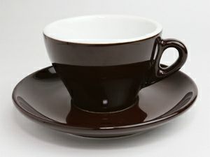 【FBCインターナショナル】国産 美濃 カプチーノ椀皿　茶