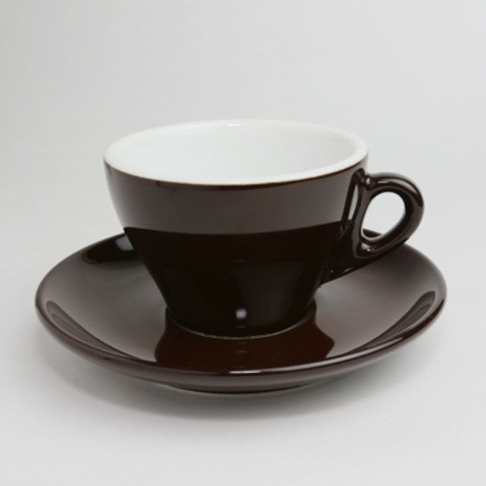 【FBCインターナショナル】国産 美濃 カプチーノ椀皿　茶