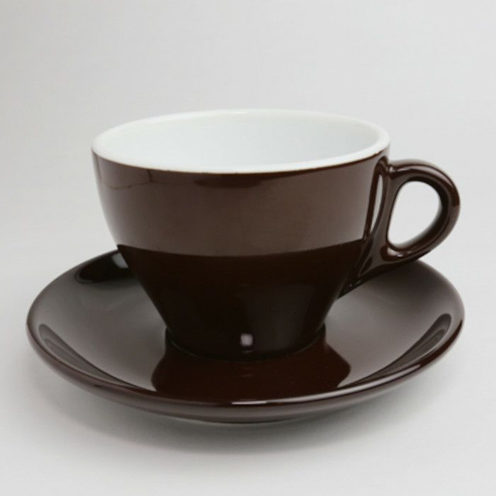 【販売終了】【FBCインターナショナル】国産 美濃 ラテ　椀皿　茶／カップ＆ソーサー